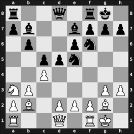 1956 CSR Ch sf – Round 5 – Hofmann, Vilem – 1/2-1/2 – Blatny, Frantisek – G8