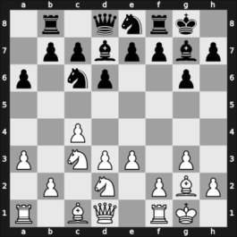 1956 Candidats Tournament – Round 4 – Petrosian, Tigran V – 1/2-1/2 – Szabo, Laszlo – G19