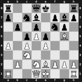 1956 Candidats Tournament – Round 6 – Petrosian, Tigran V – 1-0 – Pilnik, Herman – G26