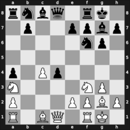 1956 Candidats Tournament – Round 6 – Szabo, Laszlo – 1-0 – Spassky, Boris V. – G28
