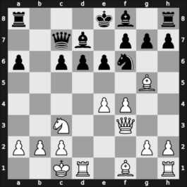 1956 Candidats Tournament – Round 7 – Keres, Paul – 1-0 – Panno, Oscar – G31