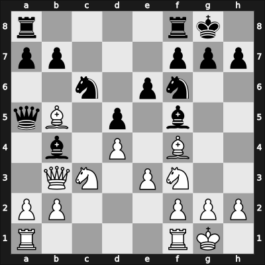 1956 Candidats Tournament – Round 12 – Petrosian, Tigran A. – 1/2-1/2 – Smyslov, Vladimir – G54