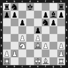 1956 Candidats Tournament – Round 15 – Ezzat Philip, Maxim – 0-1 – Panno, Oscar – G68