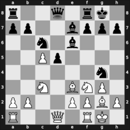 1956 Candidats Tournament – Round 18 – Petrosian, Tigran V – 1/2-1/2 – Keres, Paul – G84