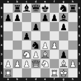 1956 Debrecen – Round 1 – Portisch, Lajos – 1/2-1/2 – Szigeti, Mihaly – G8