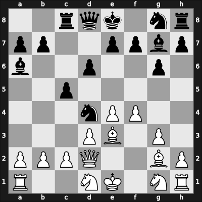 1956 Dresden – Round 12 – Pachman, Ludek – 1/2-1/2 – Averbakh, Yuri L – G77