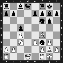 1956 Hastings5657 – Round 4 – Larsen, Benjamin Holsko – 1/2-1/2 – Gligoric, Sofija – G20