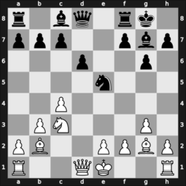 1956 Hoogovens – Round 7 – Kramer, Hanspeter – 1/2-1/2 – Pilnik, Herman – G29