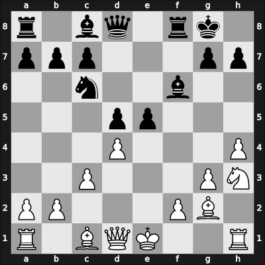 1956 ITA-ch18 Rovigo – Round 11 – Magrin, Antonio – 1/2-1/2 – Palmiotto, Fiorentino – G36