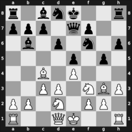 1956 ITA-ch18 Rovigo – Round 11 – Zichichi, Alvise – 1/2-1/2 – Venni, Tito – G37