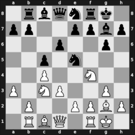 1956 Leningrad ch-URS – Round 1 – Taimanov, Mark E – 1/2-1/2 – Averbakh, Yuri L – G3