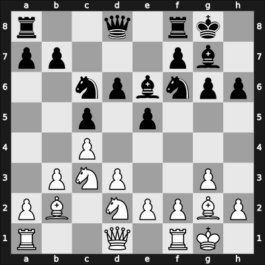 1956 Leningrad ch-URS – Round 1 – Kholmov, Ratmir D – 1/2-1/2 – Averbakh, Yuri L – G4