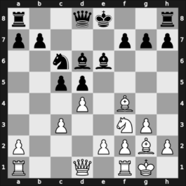 1956 Manhattan CC Ch sf-C 5657 – Round ? – Kramer, George – 1/2-1/2 – Shainswit, George – G13