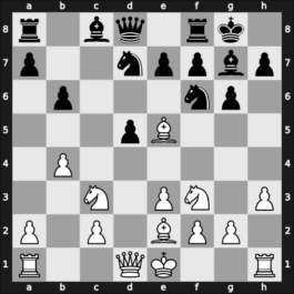 1956 Mar del Plata – Round 6 – Olivera, Alfredo – 0-1 – Najdorf, Rafael – G37