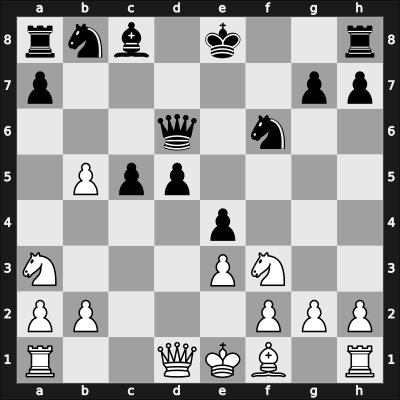 1956 Mar del Plata – Round 6 – Wexler, Bernardo – 1/2-1/2 – Redolfi, Argentino Rodolfo – G39