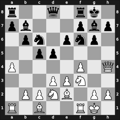 1956 Mar del Plata – Round 14 – Redolfi, Argentino Rodolfo – 1/2-1/2 – Pelikán, Jiří – G76