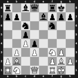1956 Mar del Plata ARG – Round 8 – Bolbochan, J. – 1/2-1/2 – Eliskases – G9