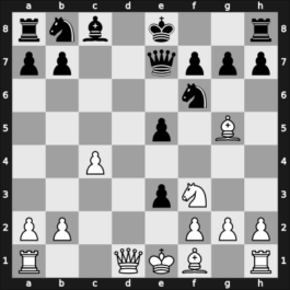 1956 Marianske Lazne/Praha – Round 2 – Wade, Robert G – 0-1 – Pachman, Ludek – G8