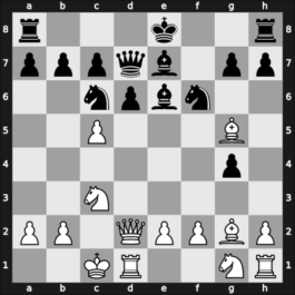 1956 Marianske Lazne/Praha – Round 5 – Wade, Robert G – 1/2-1/2 – Szilagyi, Gyorgy Laszlo – G28