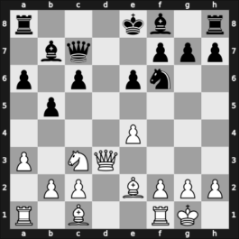 1956 Marianske Lazne/Praha – Round 6 – Balanel, Ion – 0-1 – Flohr, Salo – G39
