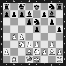 1956 Marianske Lazne/Praha – Round 12 – Pithart, Frantisek – 1/2-1/2 – Pachman, Ludek – G78