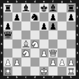 1956 Montevideo – Round 1 – Alvarez del Monte, Jose – 1/2-1/2 – Rubio Aguado, Fernando – G11