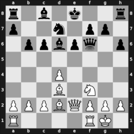 1956 Montevideo – Round 1 – De Souza Mendes, Joao – 1/2-1/2 – Isain, Pedros Santos – G46