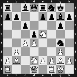1956 Montreal – Round 1 – Di Camillo, Attilio – 1/2-1/2 – Yanofsky, Daniel Abraham – G31