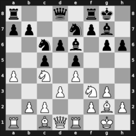 1956 Moscow – Round 1 – Kholmov, Ratmir D – 0-1 – Boleslavsky, Isaac – G11