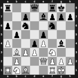 1956 Moscow olm fin-A – Round 3 – Keres, Paul Petrovich – 1/2-1/2 – Unzicker, Wolfgang – G4