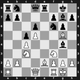 1956 Moskou olm – Round 1 – Bouwmeester, Hans – 1/2-1/2 – Thorbergsson, Freysteinn – G43