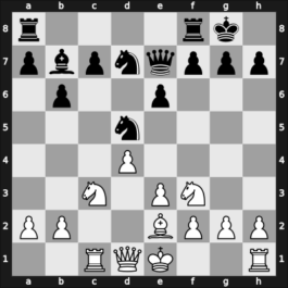 1956 Moskou olm – Round 1 – Dunkelblum, Arthur – 1/2-1/2 – Sanchez Alpizar, Luis Alberto – G77