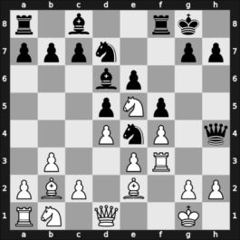 1956 Olympiad Moscow RUS – Round 1 – Boutteville, Cesar – 1/2-1/2 – O&rsquo;Kelly, Albéric de Galway – G7