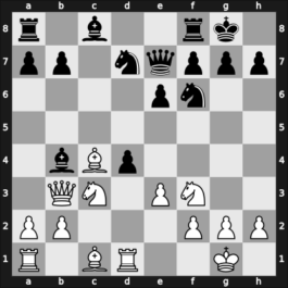 1956 Olympiad Moscow RUS – Round 7 – Bronstein, David I – 1-0 – Jezek, Jaroslav – G26