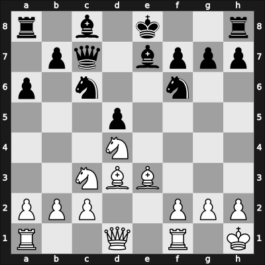 1956 Olympiad, Moscow RUS – Round 2 – Bhend, Edwin – 1/2-1/2 – Schmid, Leo – G7