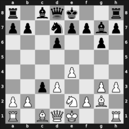 1956 Olympiad, Moscow RUS – Round 3 – Penrose, Justin – 1/2-1/2 – Panno, Oscar – G9