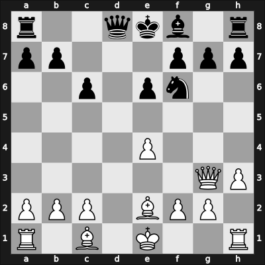 1956 Stevenson Memorial 4th – Round 3 – Radojcic, Miroslav – 0-1 – Golombek, Harry – G5