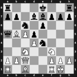 1956 URS Ch sf – Round ? – Tarasov, Vitaly – 1/2-1/2 – Shamkovich, Leonid – G16
