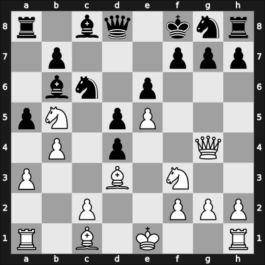 1956 URS Ch sf Tbilisi GEO – Round 4 – Sakharov, Yuri G. – 1/2-1/2 – Kotkov, Yuri – G3