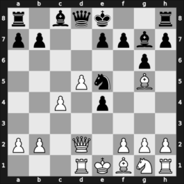 1956 URS Ch, semi final – Round 5 – Gurgenidze, Bukhuti – 1/2-1/2 – Voronkov, Boris – G58