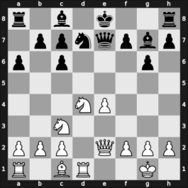 1956 URS Ch, semi final – Round 17 – Zurakhov, Vladlen Y – 1/2-1/2 – Buslaev, Aleksander – G115