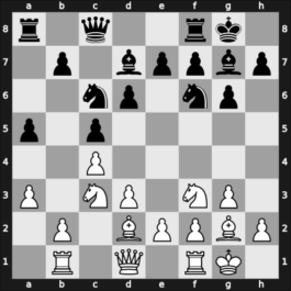 1956 USSR Ch Semifinal – Round 10 – Petrosian, Tigran A. – 1/2-1/2 – Kotkov, Yuri – G11