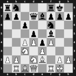 1956 Yugoslavia – Round 7 – Trifunovic, Miroljub – 1/2-1/2 – Lukic, Arsenije – G7