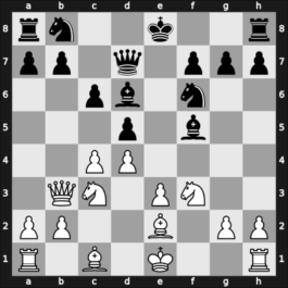 1956 Yugoslavia – Round 14 – Gligoric, Svetozar – 1/2-1/2 – Trifunovic, Miroljub – G13