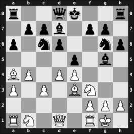 1957 Bratislava – Round 12 – Bertok, Mario Jr. – 1/2-1/2 – Herink, Miroslav – G25