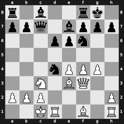 1957 CSR Ch – Round 14 – Eret, Miloslav – 0-1 – Pachman, Ludek – G59
