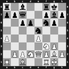 1957 CSR Ch sf – Round 1 – Klir, Jaroslav – 1/2-1/2 – Jezek, Stanislav – G4