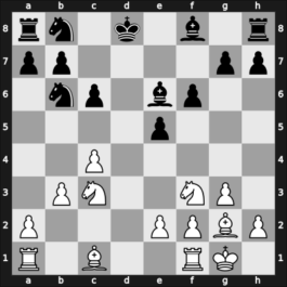 1957 CSR Ch sf – Round 15 – Koska, Josef – 1/2-1/2 – Jezek, Stanislav – G54