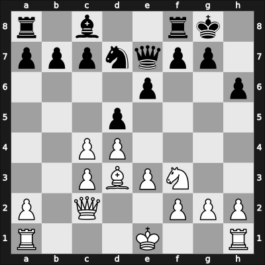1957 CSR-ITA Prague CZE – Round 2 – Alster, Ladislav – 1/2-1/2 – Scafarelli, Francesco – G12