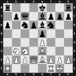 1957 Clare Benedict Cup 04th – Round 2 – Johner, Hans – 1/2-1/2 – Leinweber Thaddaeus – G14